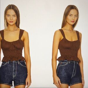 FAITHFULL THE BRAND brown Tamerici Top- from revolve!